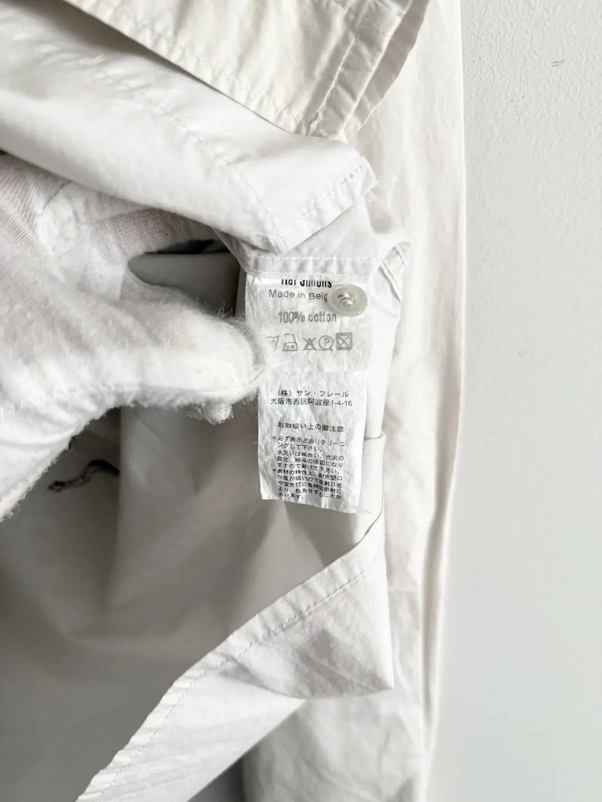 SS04 Raf Simons Acid Embroidered Shirt