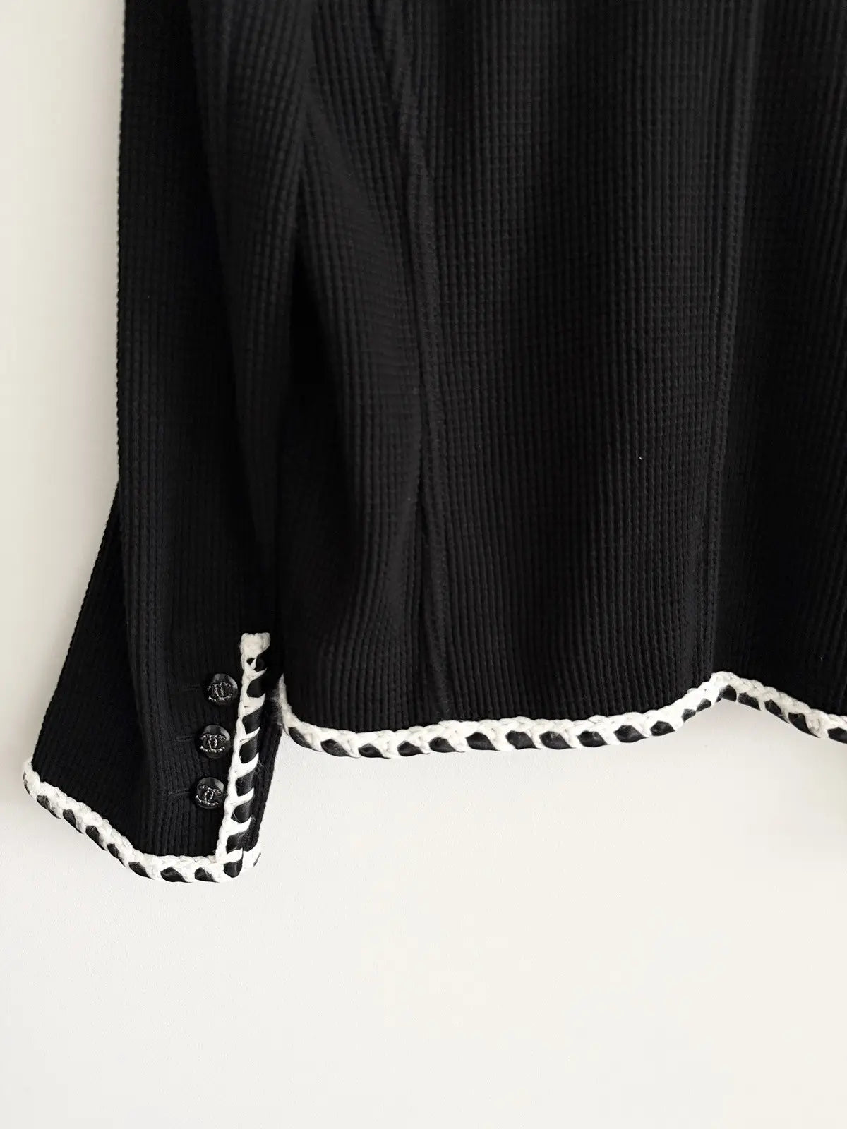 CHANEL 21C Black Jacket with Braided Trim