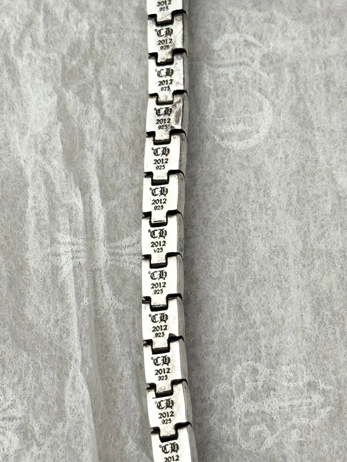 Chrome Hearts Pyramid Plus Small Link Bracelet - 7”