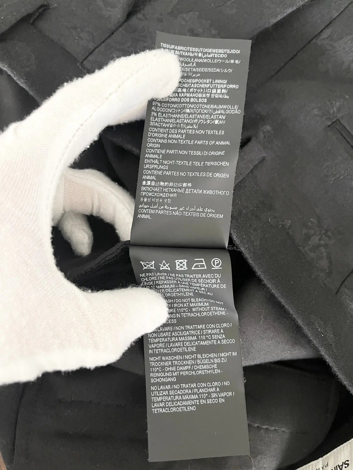 Saint Laurent Floral Jacquard High-Rise Shorts