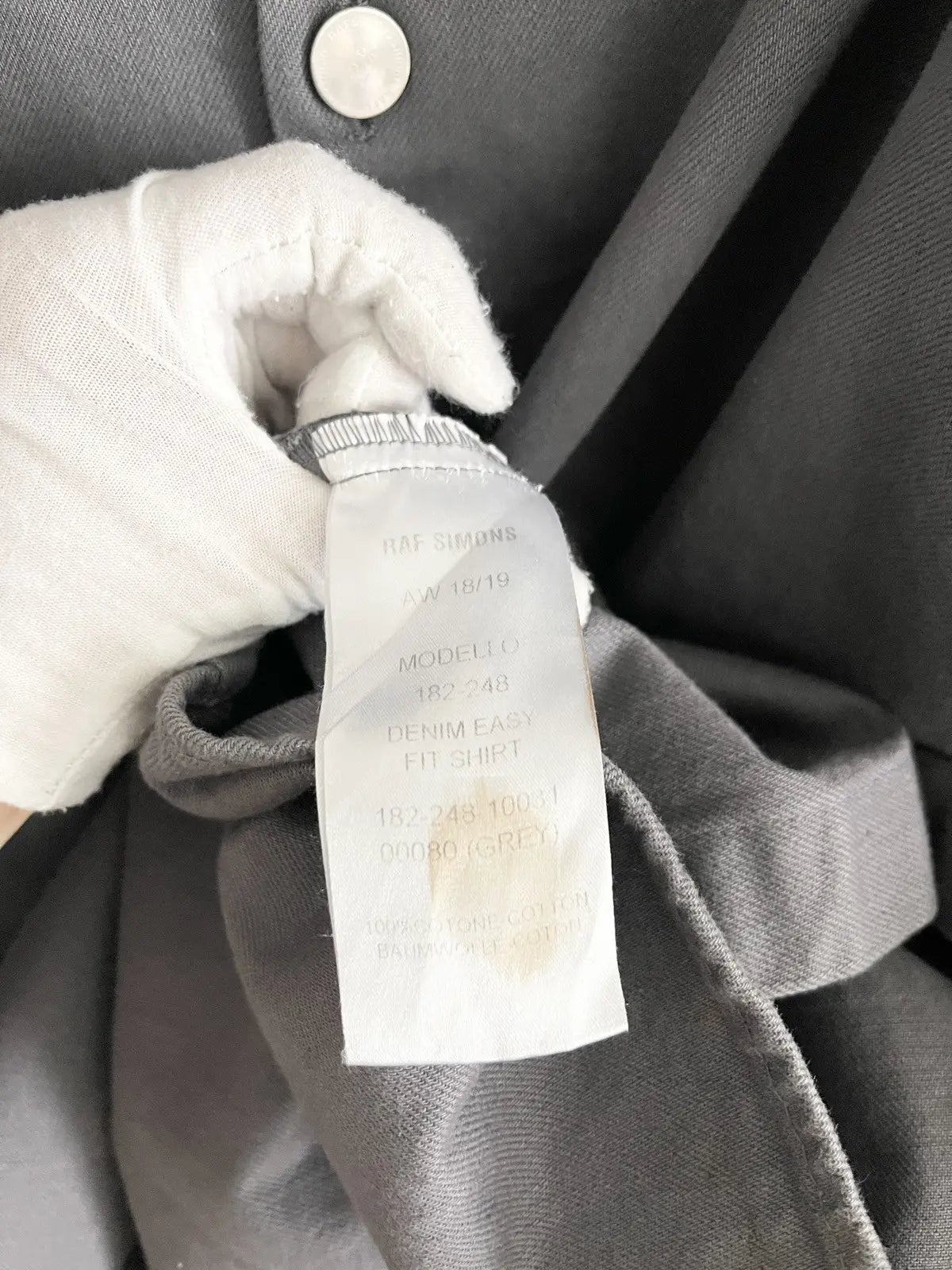 AW18 Raf Simons 11 Denim Shirt Jacket