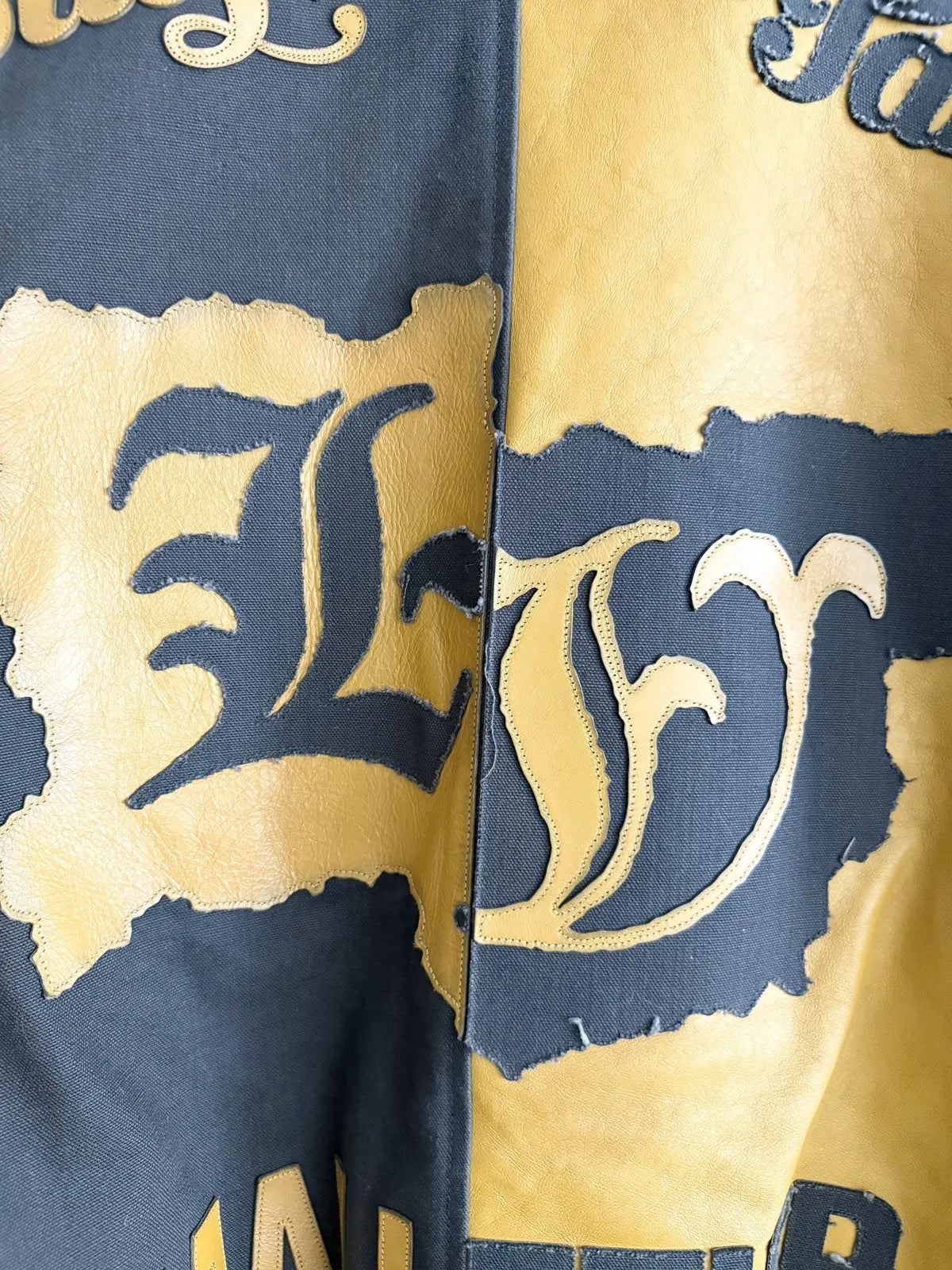 Louis Vuitton Leather & Canvas Bomber Jacket