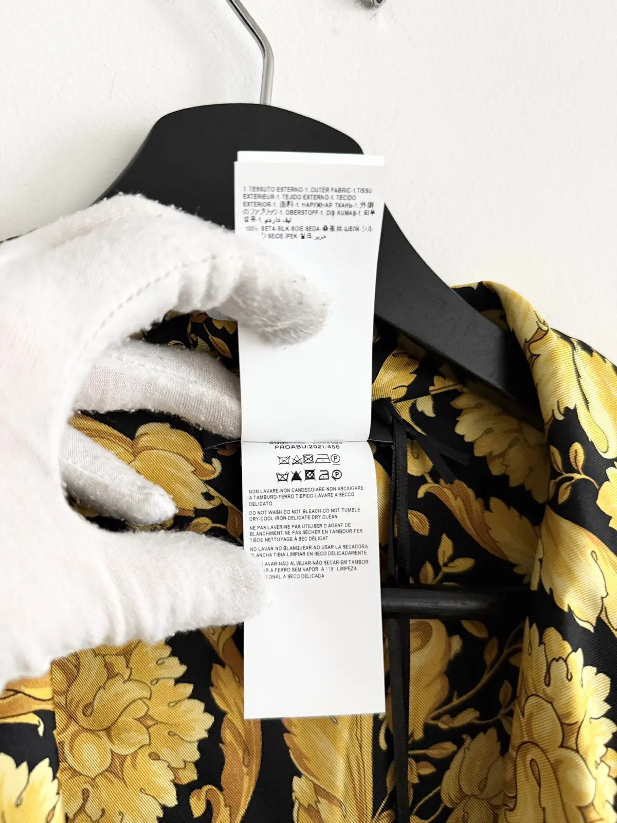 Versace Silk Twill Baroquel Robe