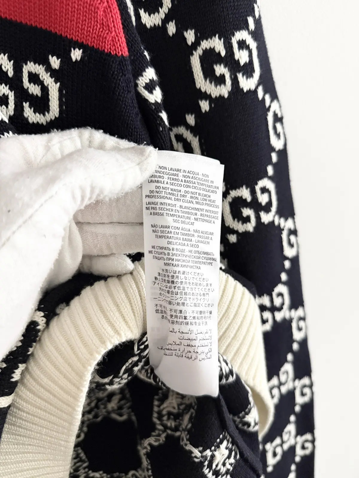 2018 Gucci GG Stripes Monogram Sweater