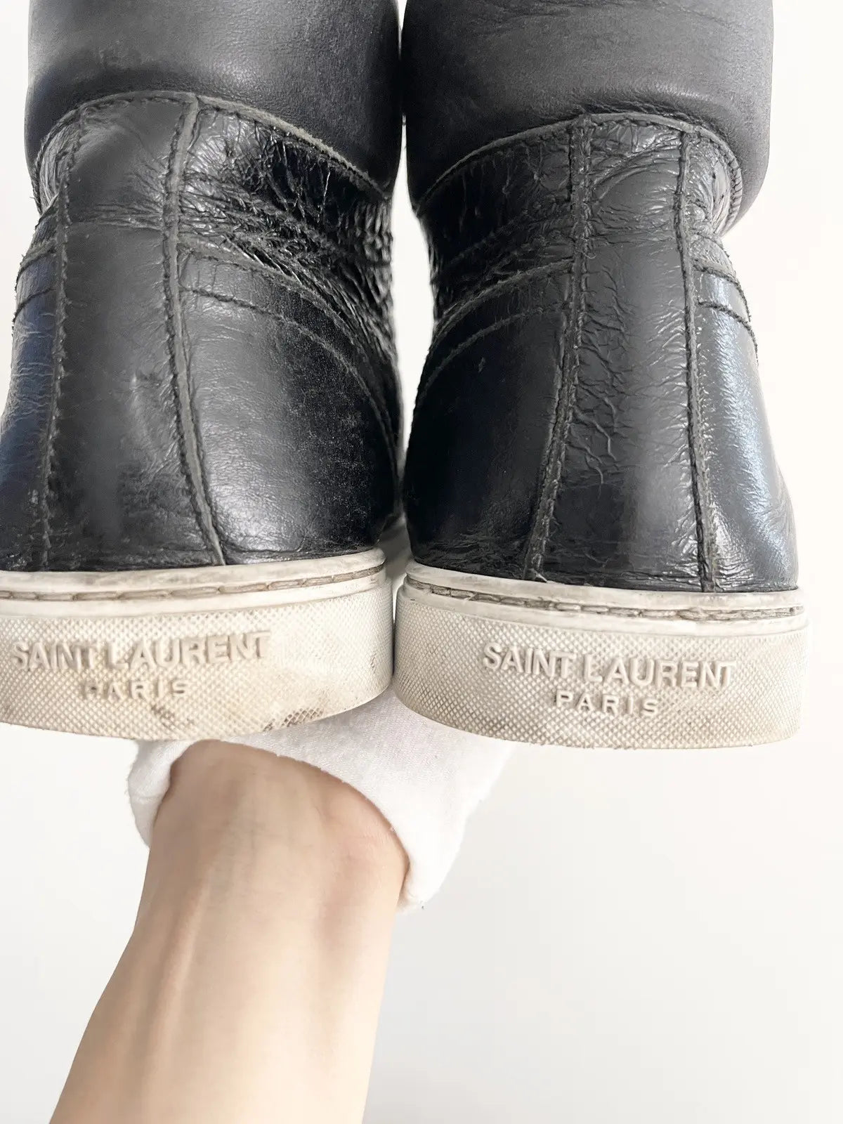 Saint Laurent Black Joe High-Top Sneakers