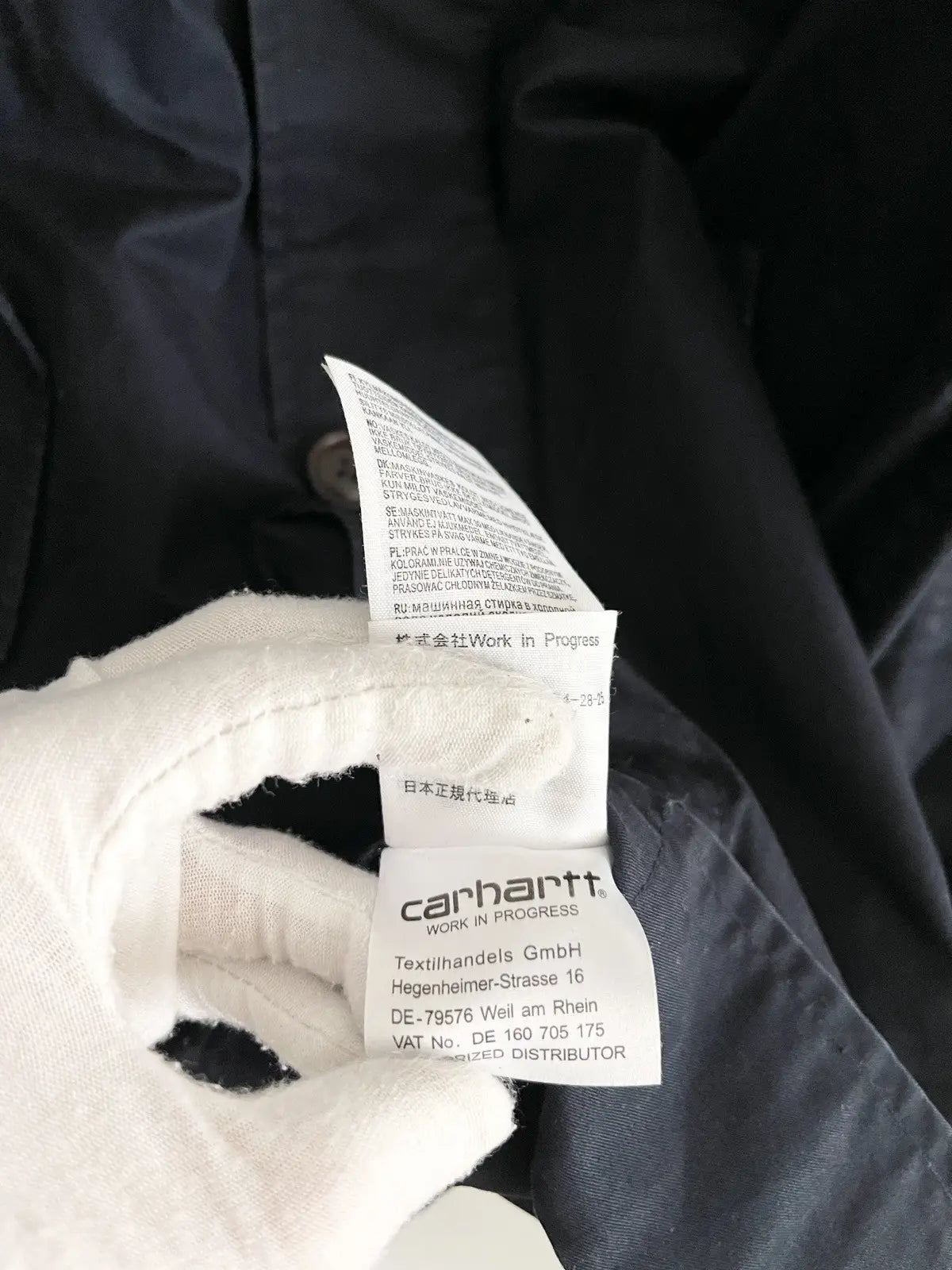 2010s Carhartt WIP Navy Martin Jacket