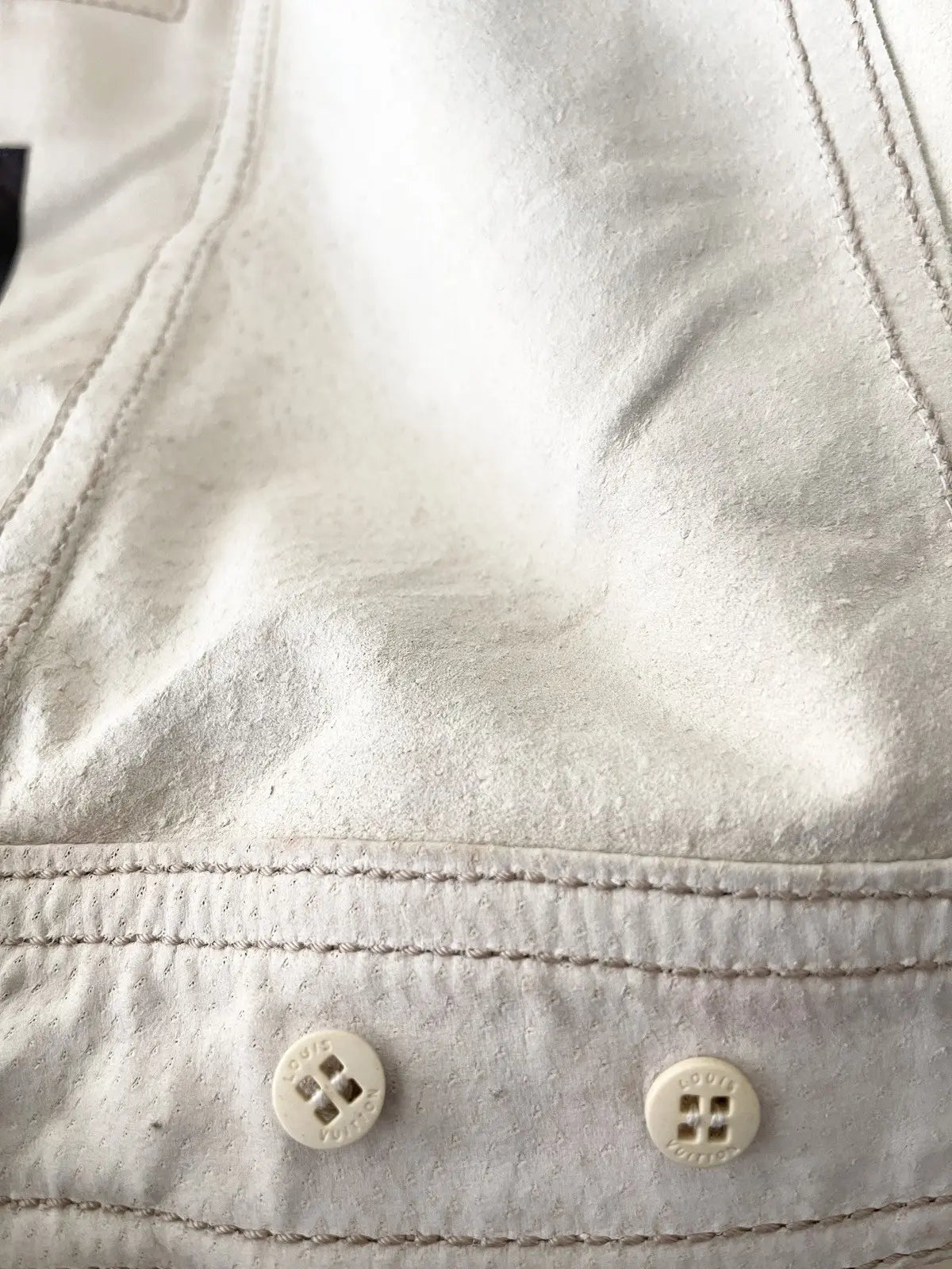 Louis Vuitton Leather Denim Jacket