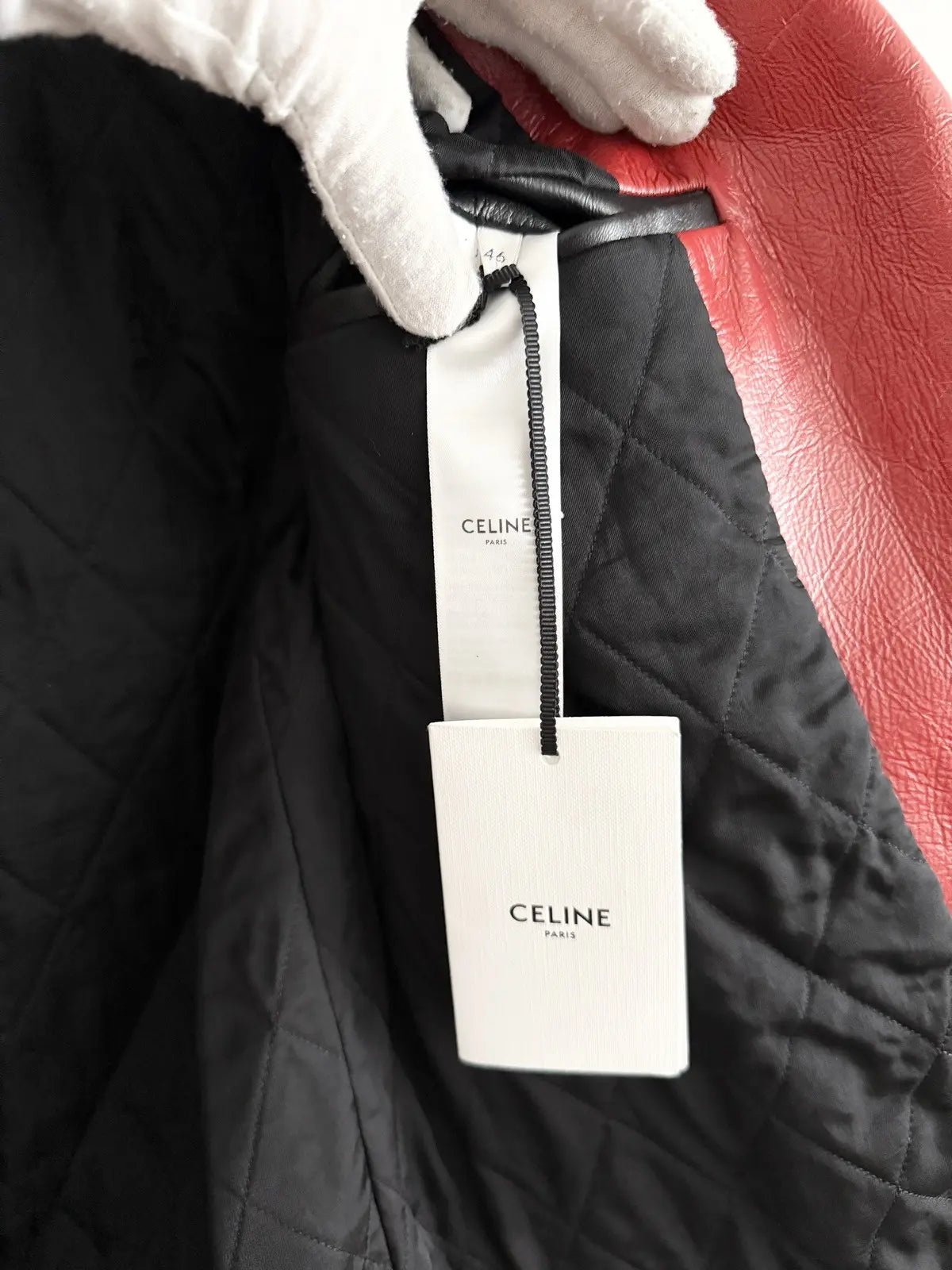 Celine Runway Studded Leather Biker Jacket