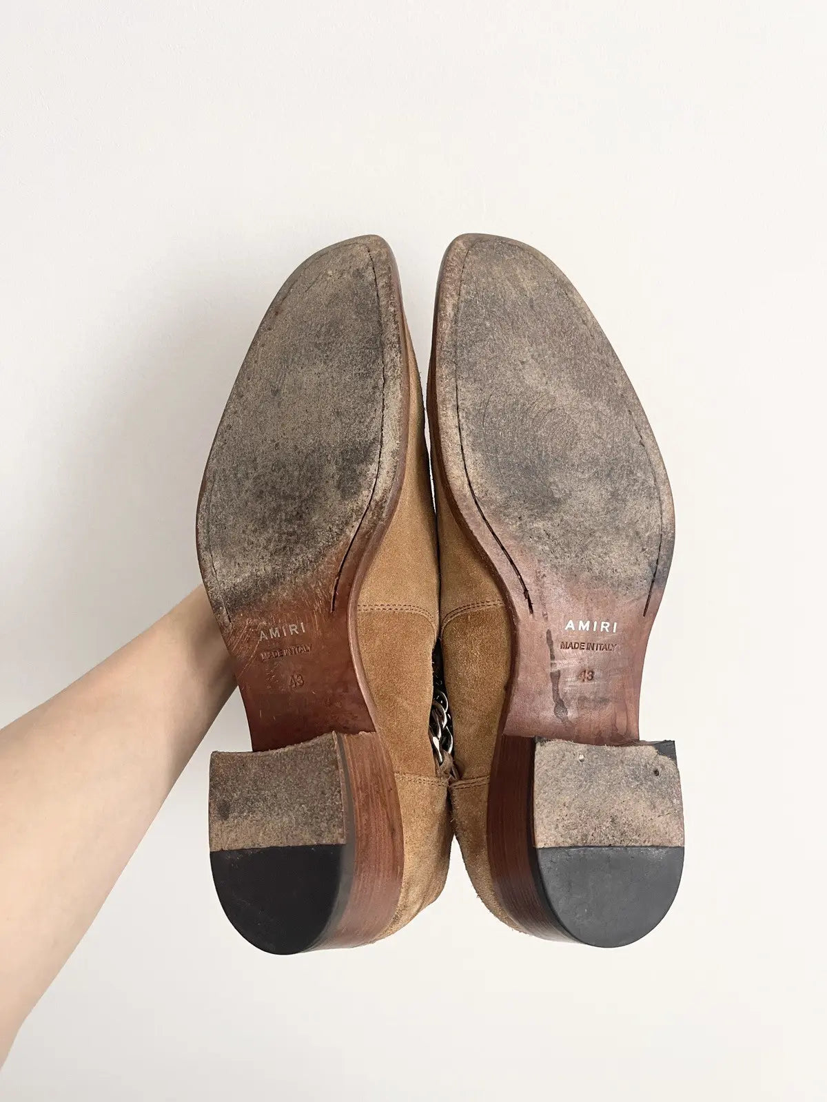 AMIRI Buckle Suede Ankle Boot