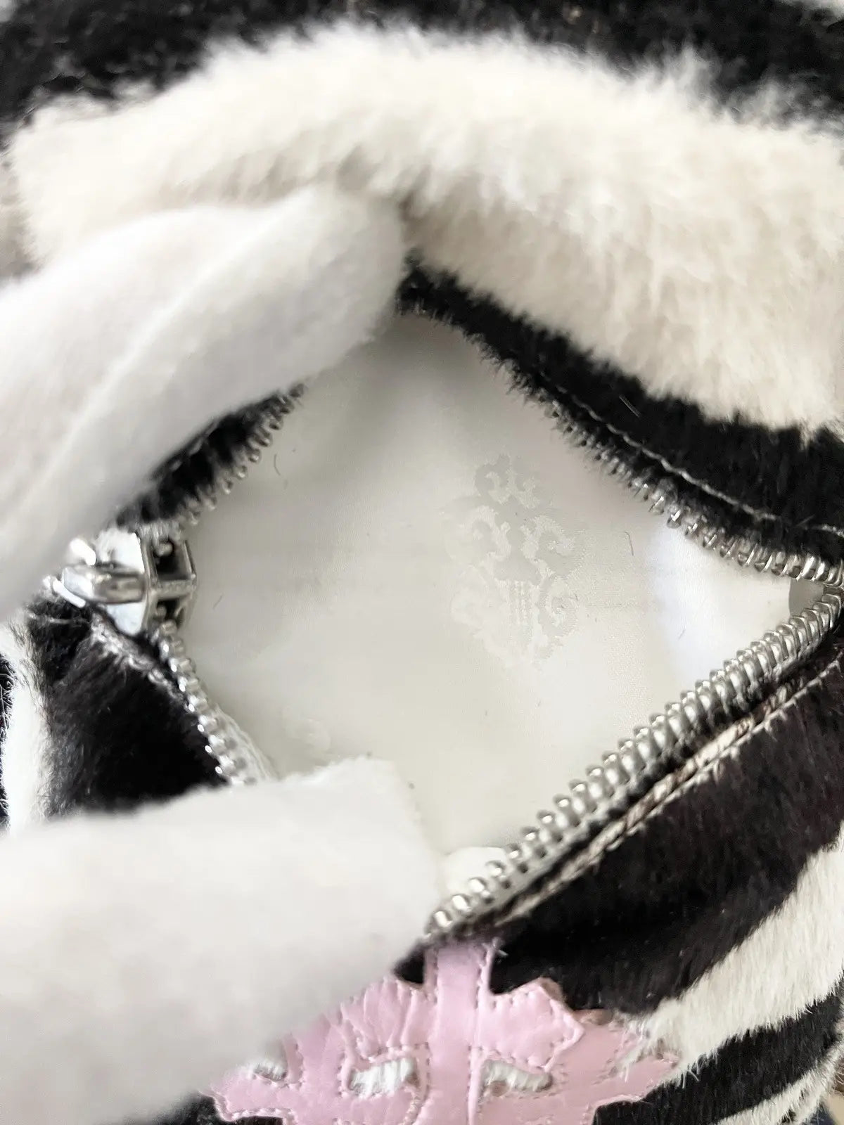 Chrome Hearts Triple Pink Patch Zebra Taka Bag
