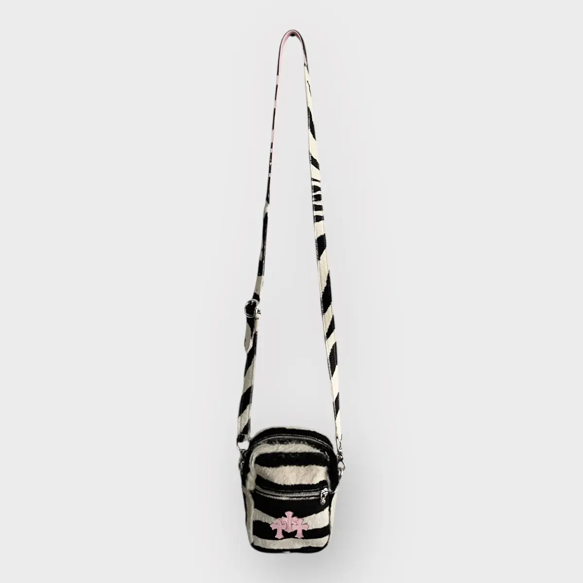 Chrome Hearts Triple Pink Patch Zebra Taka Bag