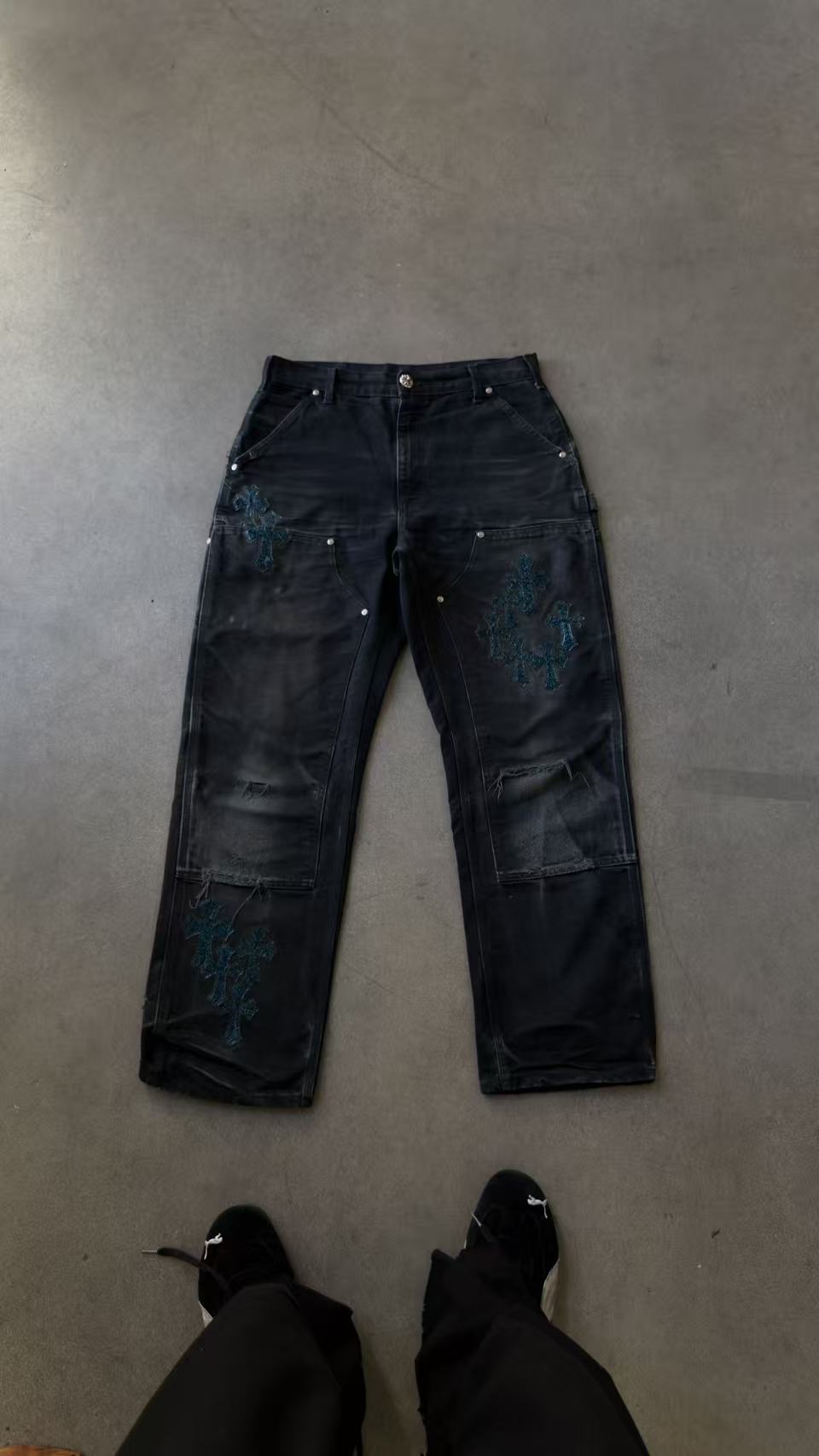 Chrome Hearts St Barth Exclusive Galaxy Patch Carhartt Carpenter Pants
