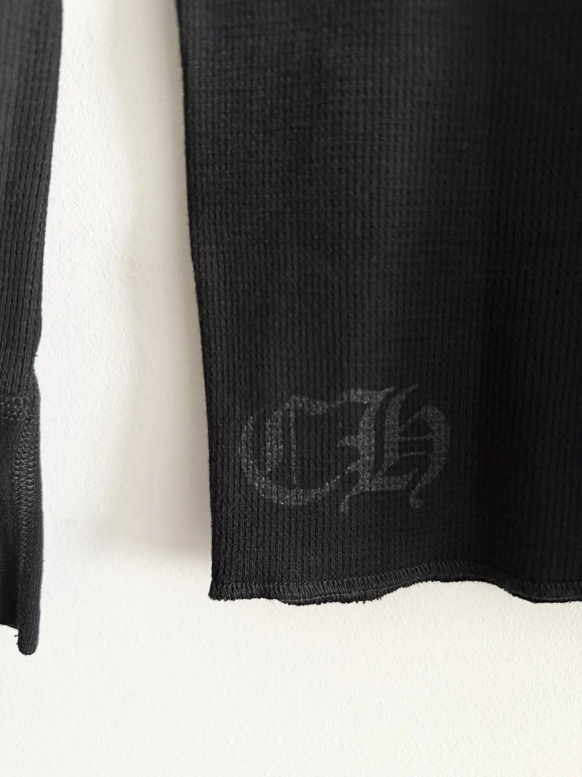 Chrome Hearts Floral Horseshoe Long Sleeve Thermal Tee