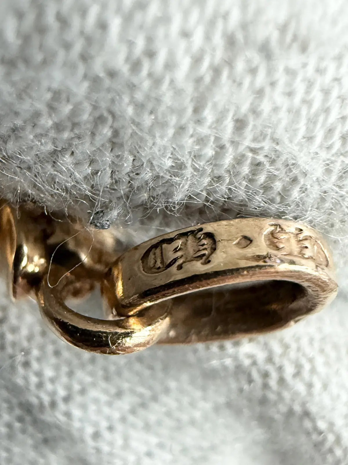 Chrome Hearts 22k Gold Diamonds Babyfat Pendant