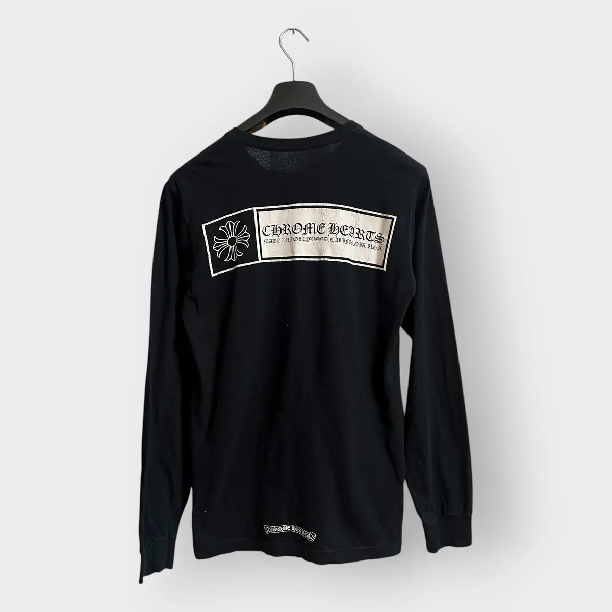 Chrome Hearts Hollywood Cross Box Logo LS Tee