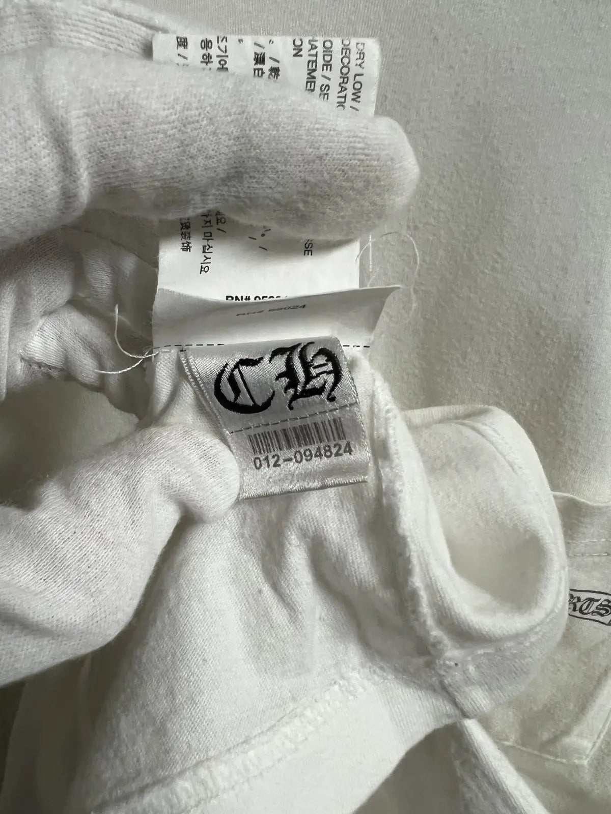 Chrome Hearts Floral Cross Scroll Logo Pocket Tee