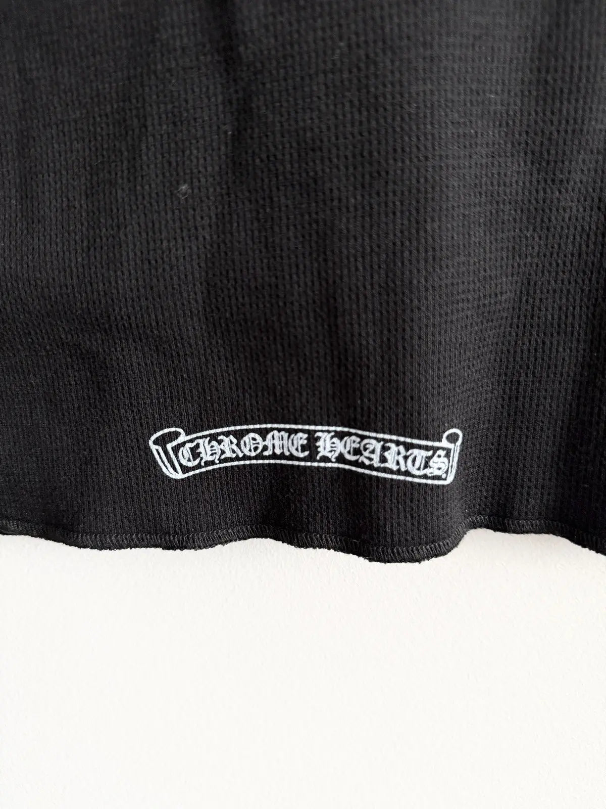 Chrome Hearts Floral Horseshoe Long Sleeve Thermal Tee