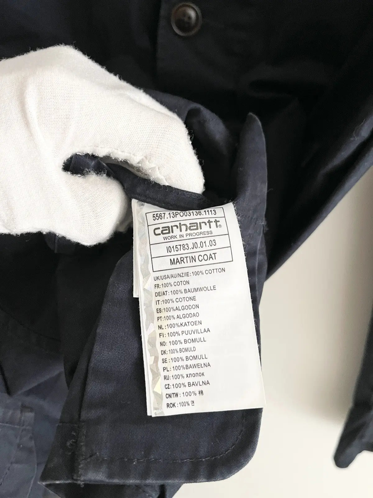 2010s Carhartt WIP Navy Martin Jacket