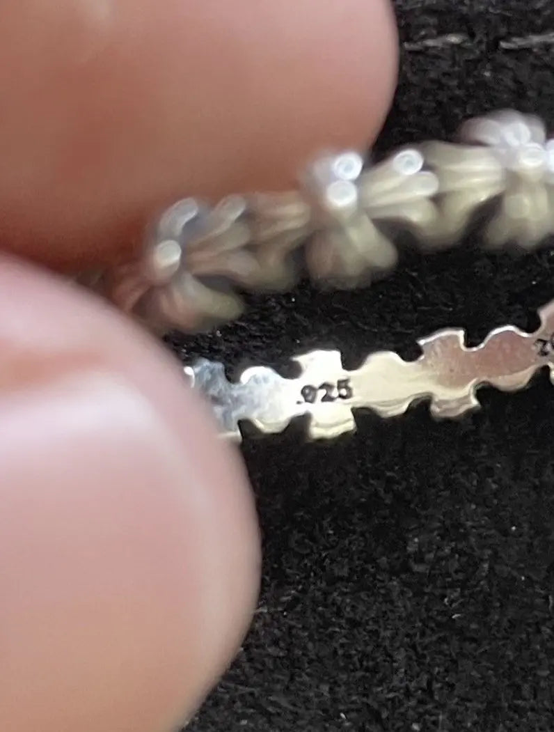 Chrome Hearts 925 Silver Tiny E Ring