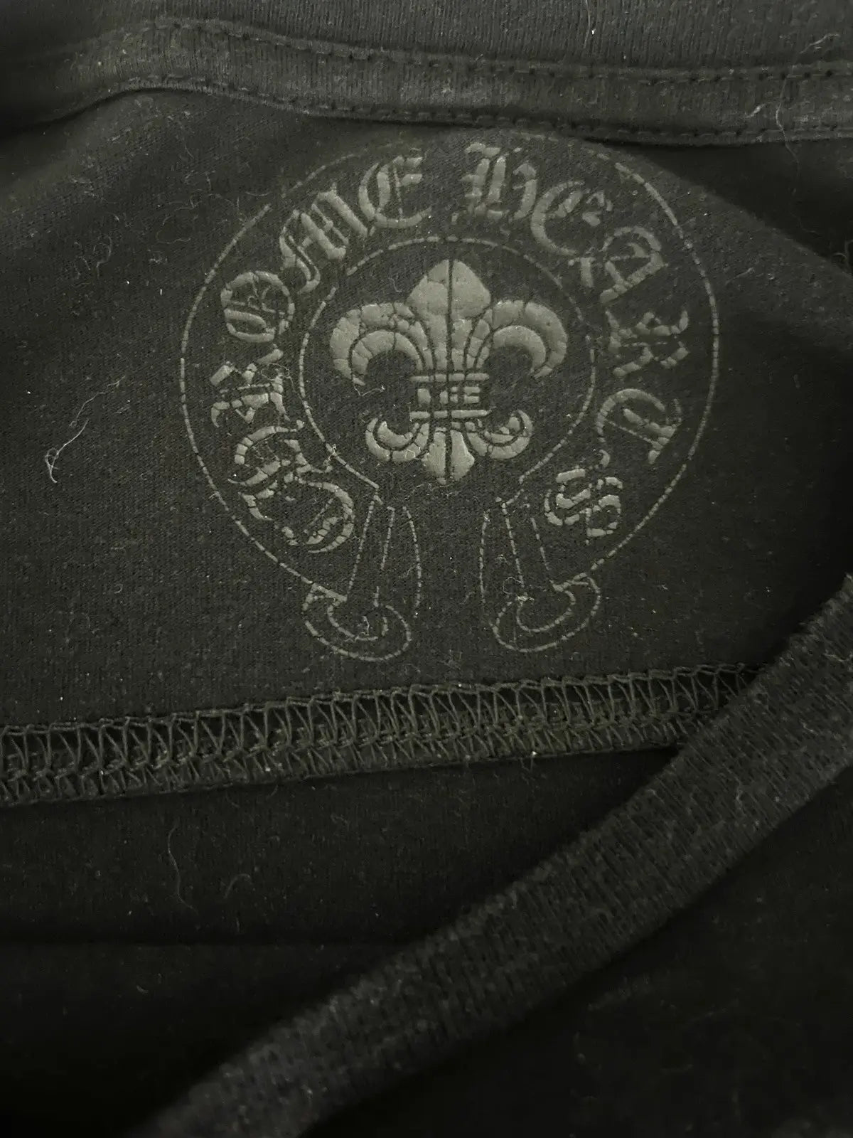 Chrome Hearts Plus Patch Sliver Tag LS Pocket Tee