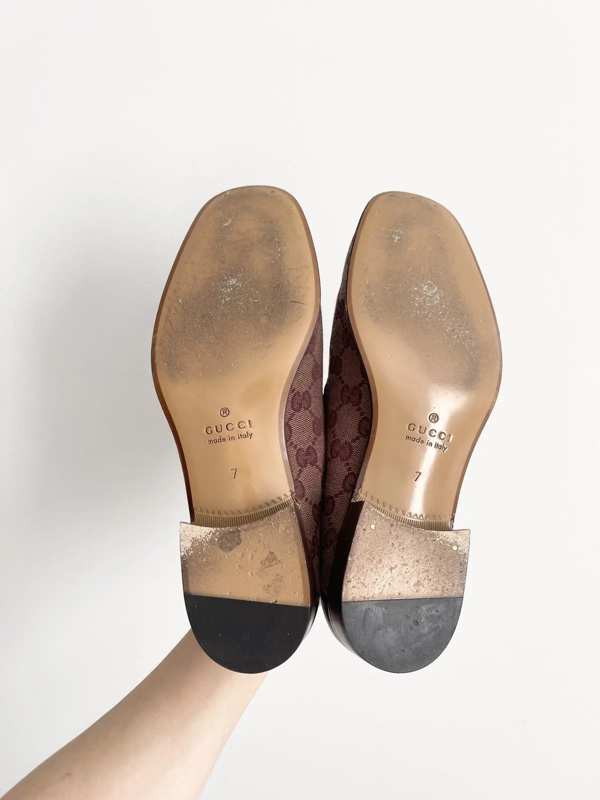 Gucci Men's GG Supreme Canvas Horsebit Loafers