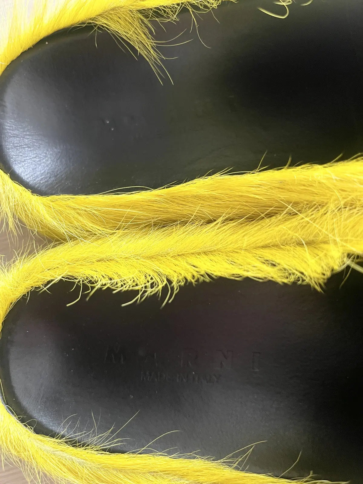 Marni Yellow Fussbett Loafers