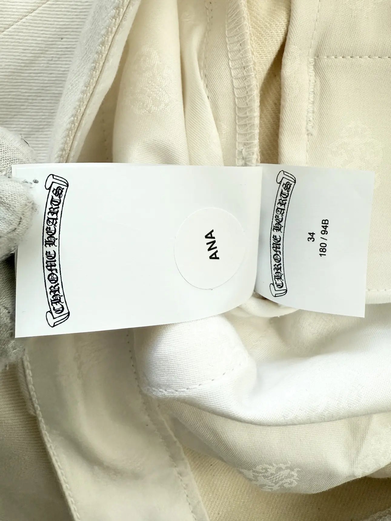 Chrome Hearts Wide Leg Pants with Leather Strap