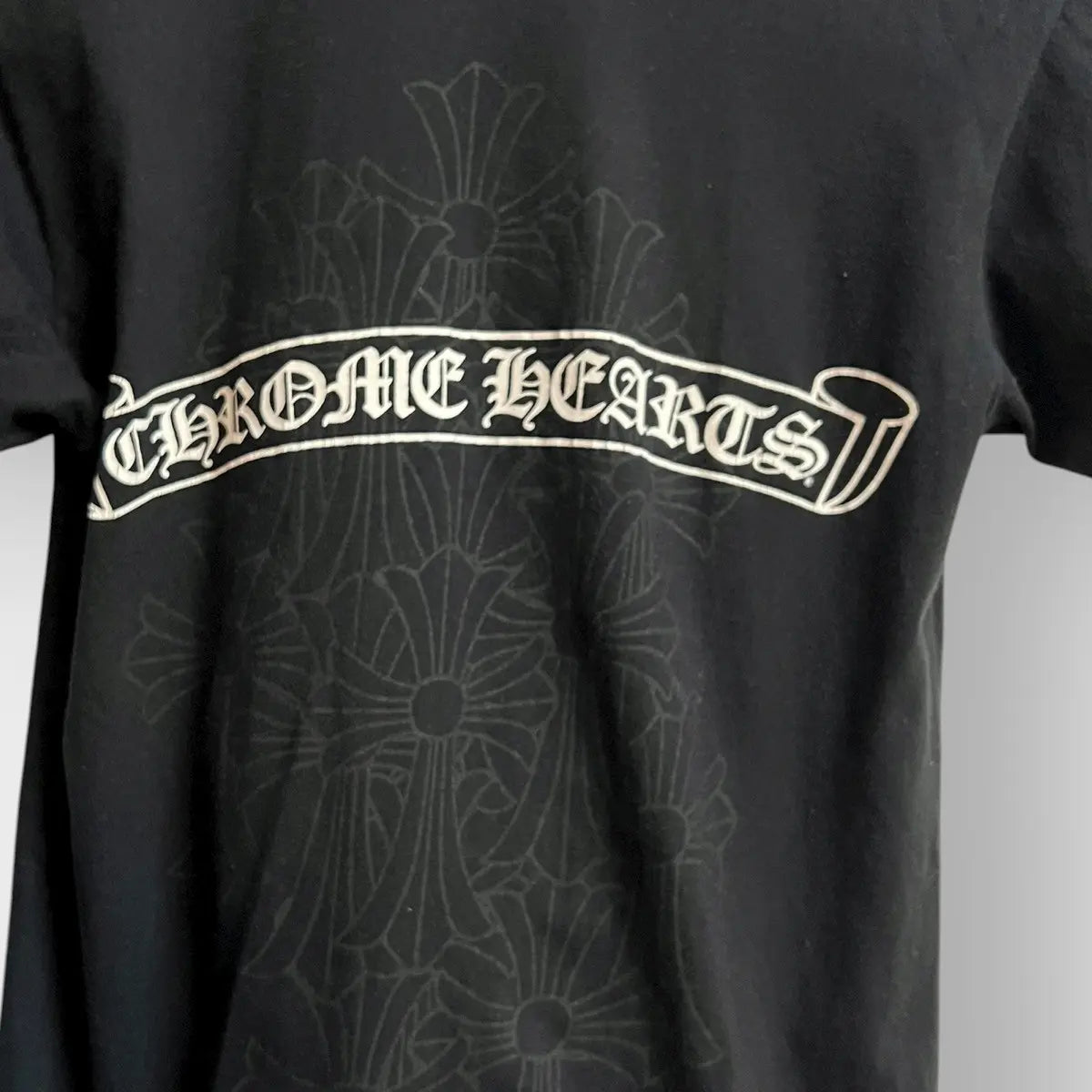 2010s Chrome Hearts Multi Crosses Scroll Logo Tee