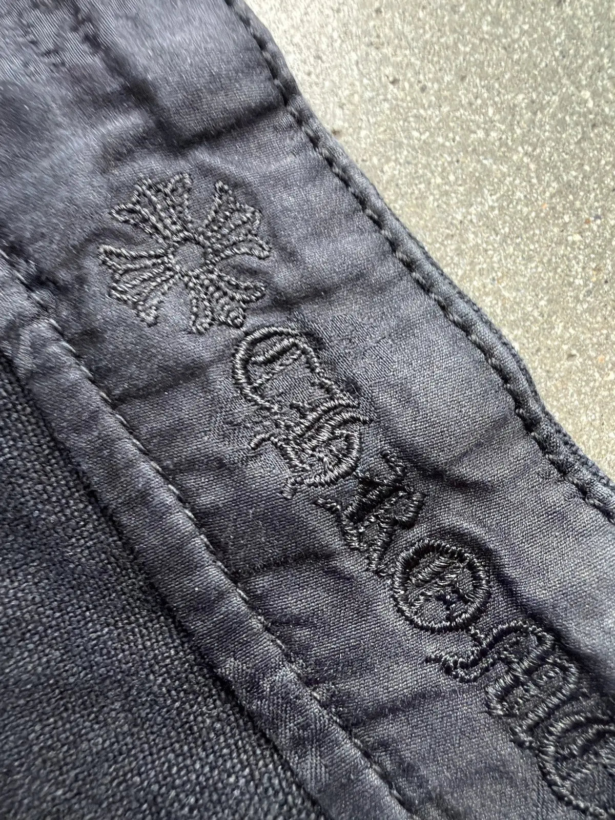 Chrome Hearts Flooded Patch Carpenter Denim Shorts