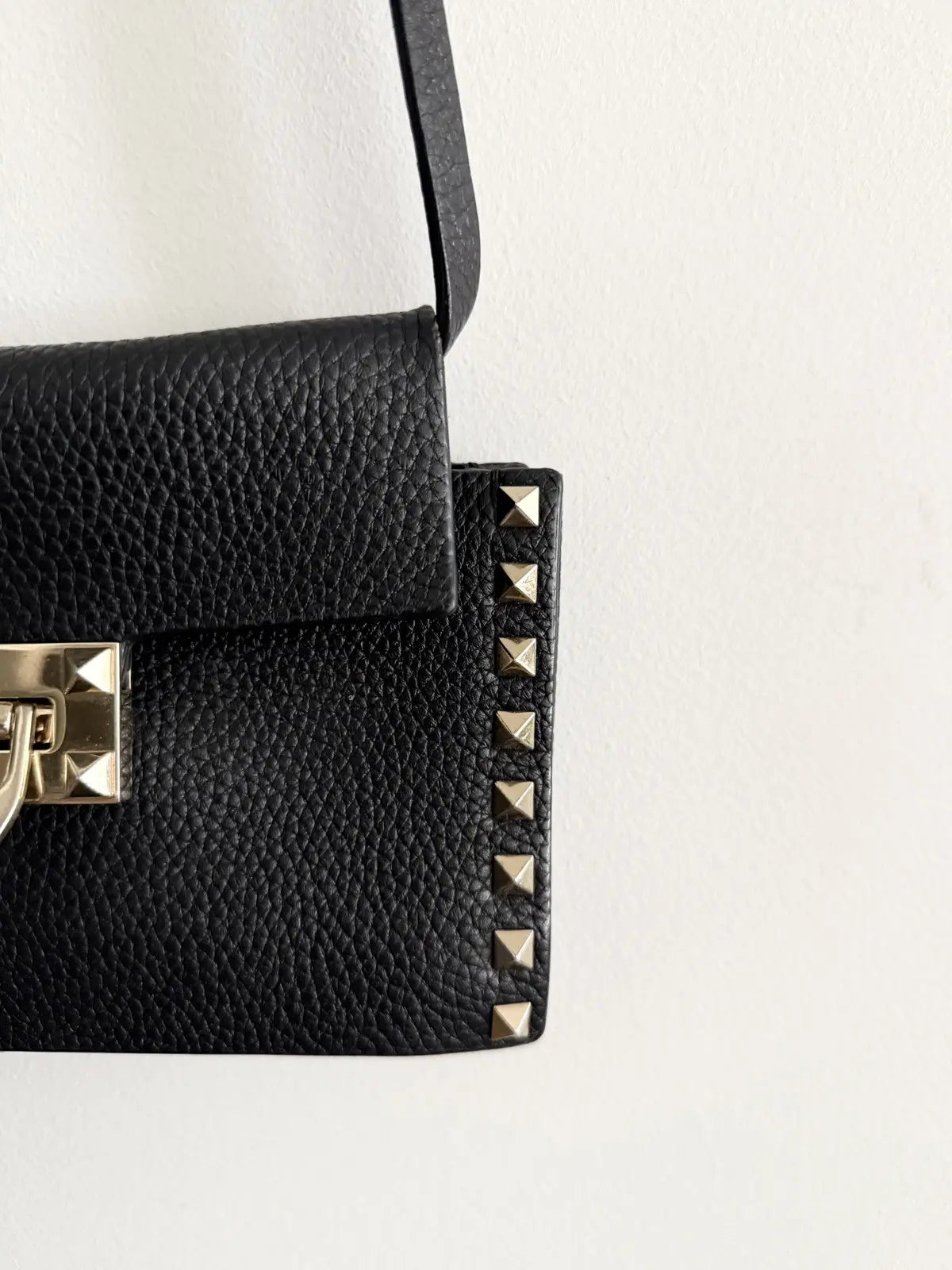 Valentino Rockstud Flip Lock Flap Bag
