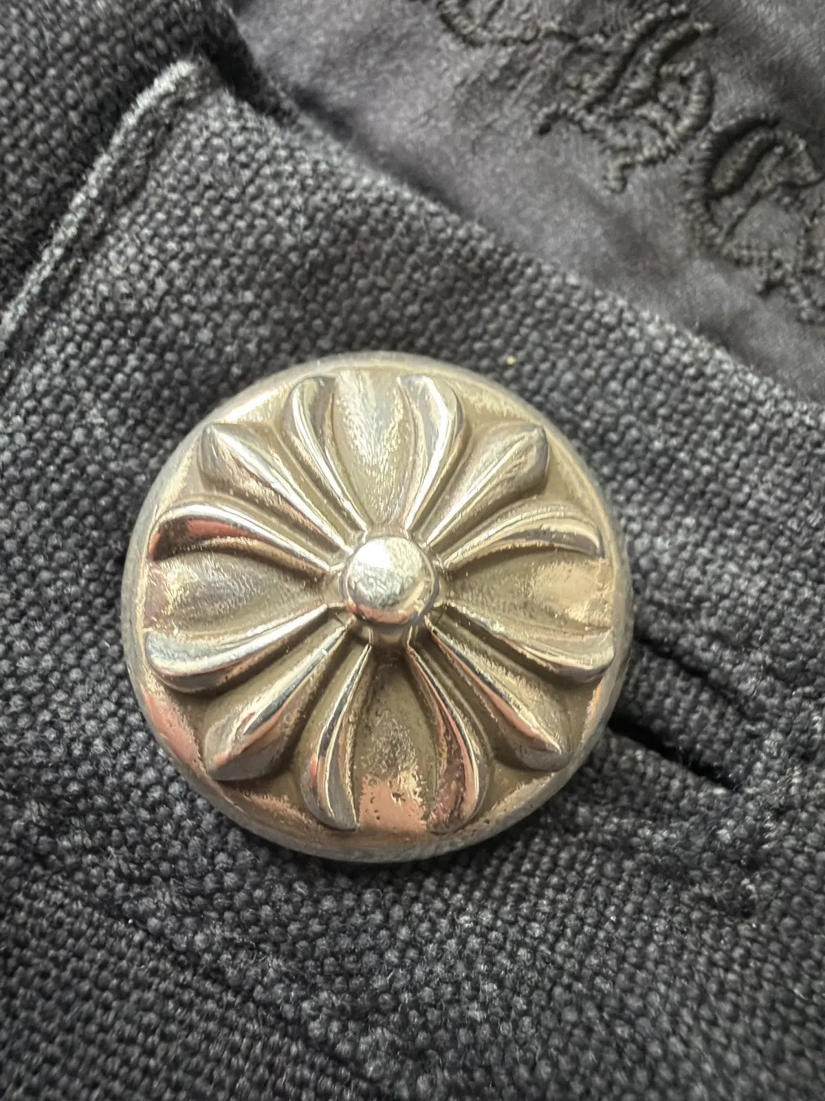 Chrome Hearts Flooded Patch Carpenter Denim Shorts