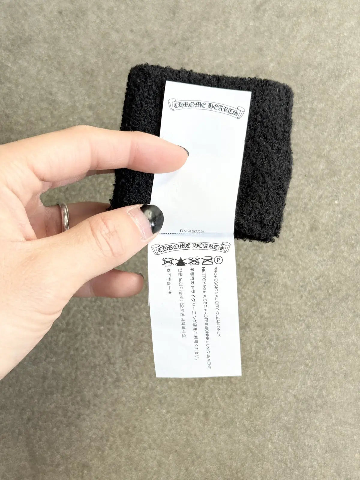 Chrome Hearts Sweatbands Wrist Band Zebra Patch