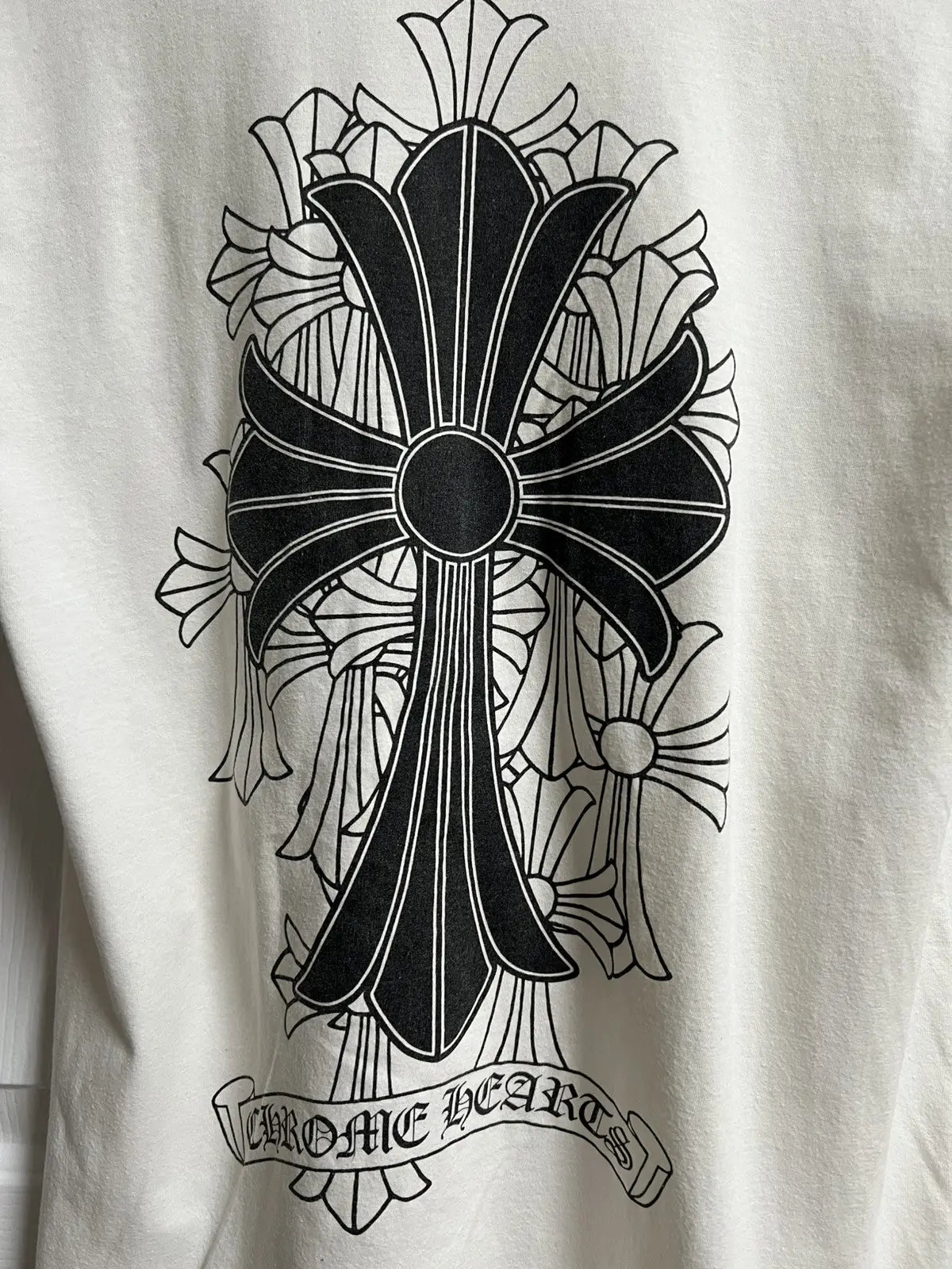 Chrome Hearts Multi Crosses Scroll Logo Pocket Tee