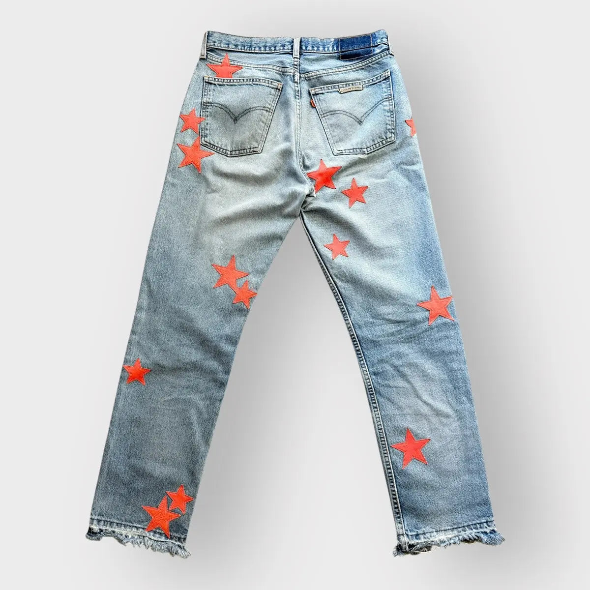 Chrome Hearts Orange Star Patch Levis Jeans