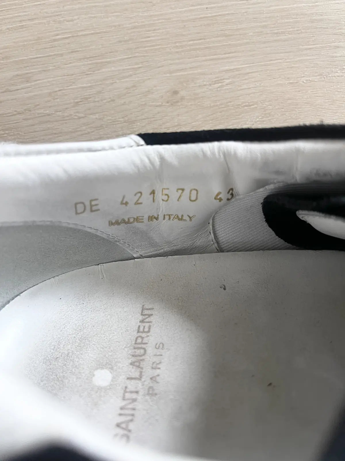 Saint Laurent SL/06 Leather Trimmed Suede Sneakers