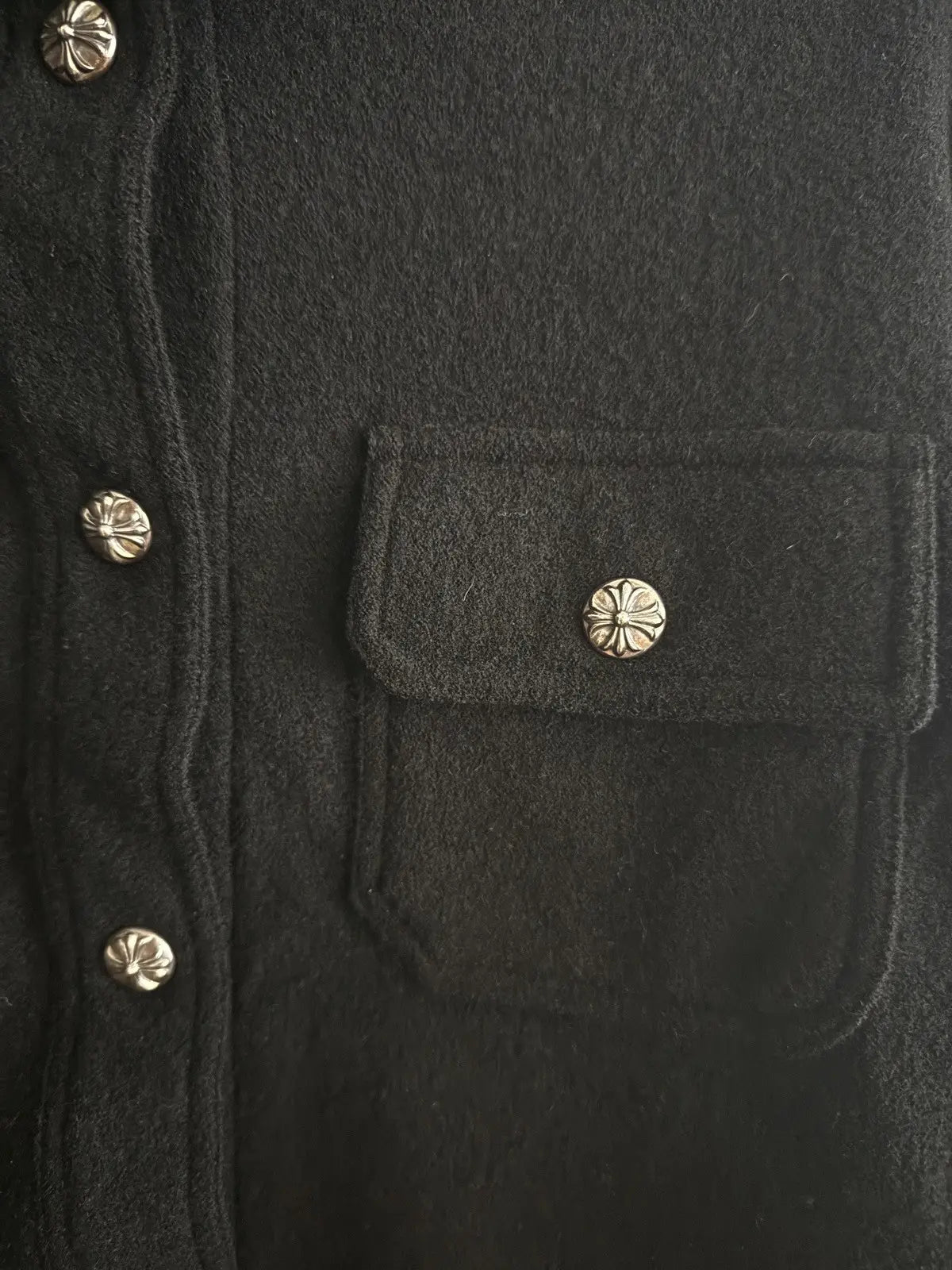 Chrome Hearts Cropped Work Dog Wool Jacket