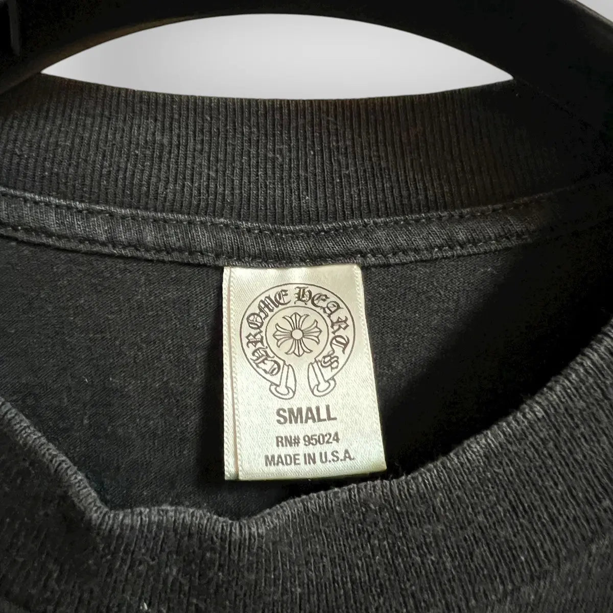 2000s Chrome Hearts USA Flag Scroll Logo Pocket Tee