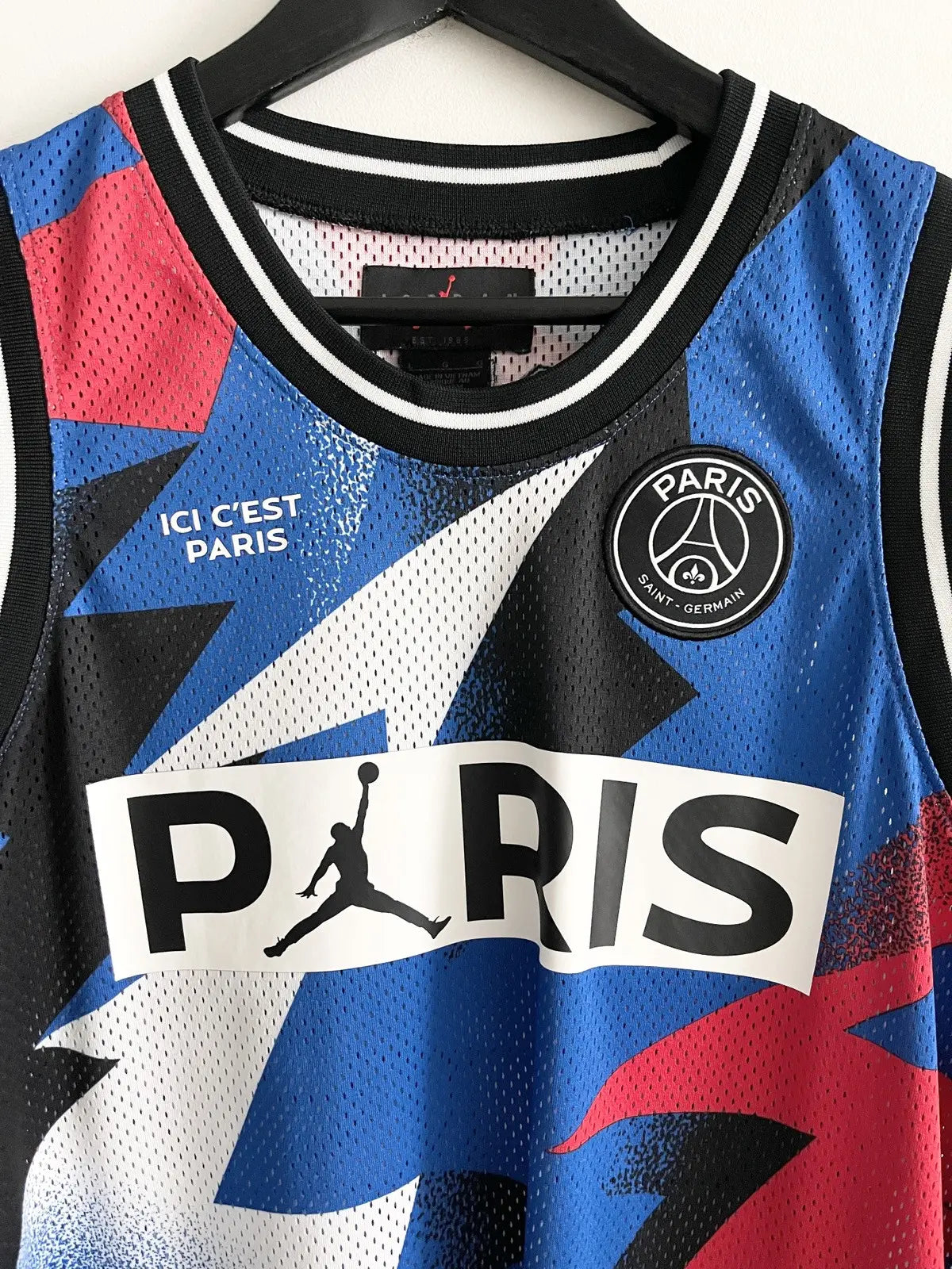 2019 Jordan x PSG Paris Saint Germain Mesh Jersey