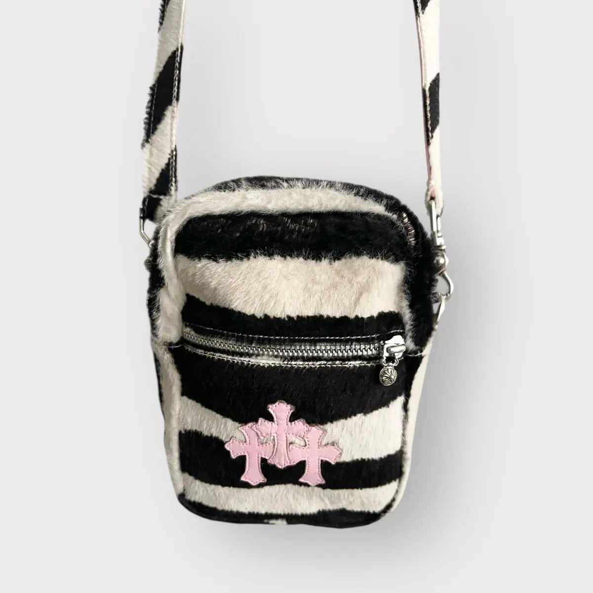 Chrome Hearts Triple Pink Patch Zebra Taka Bag