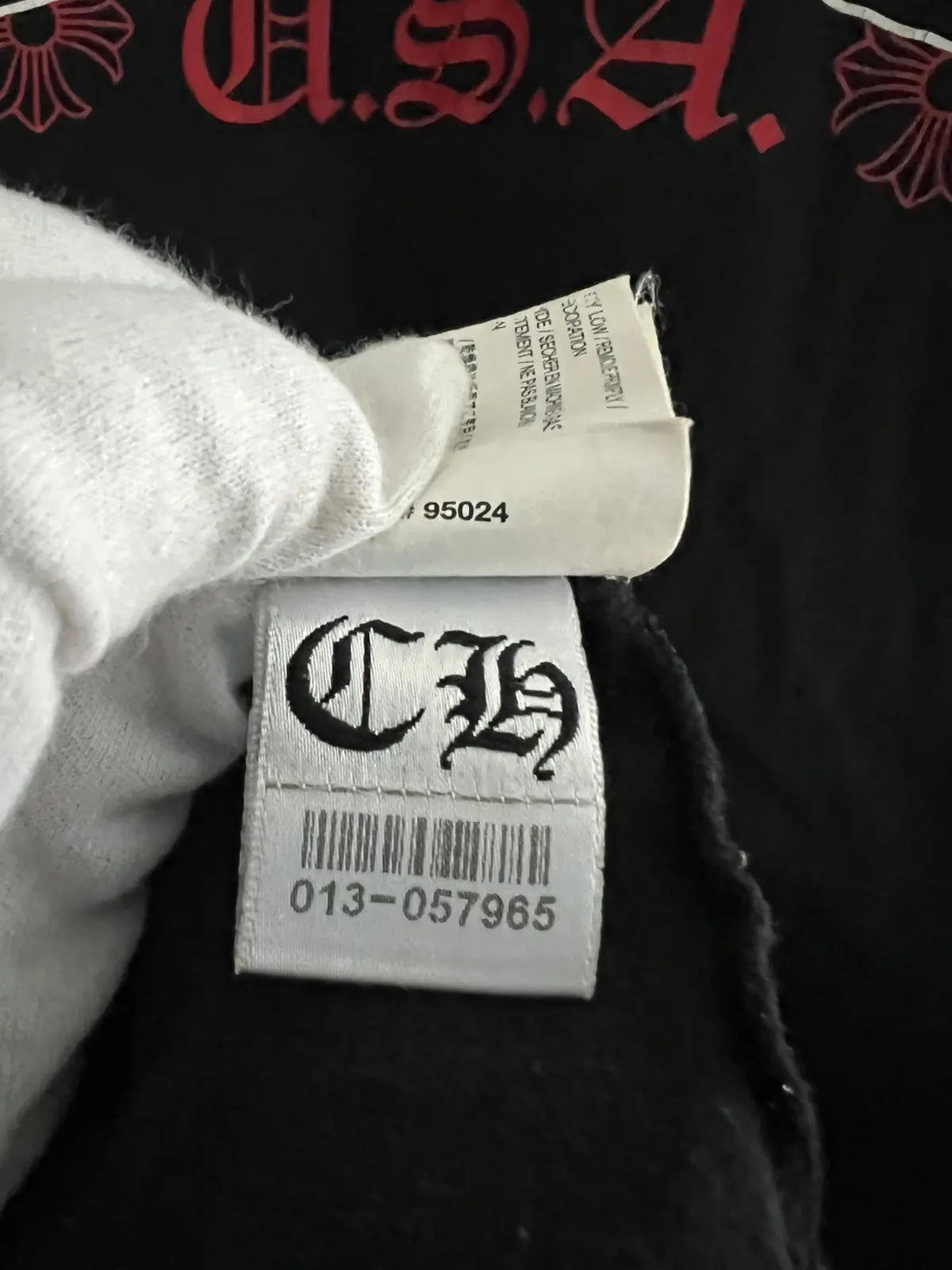 2010s Chrome Hearts USA Scroll Logo Pocket Tee