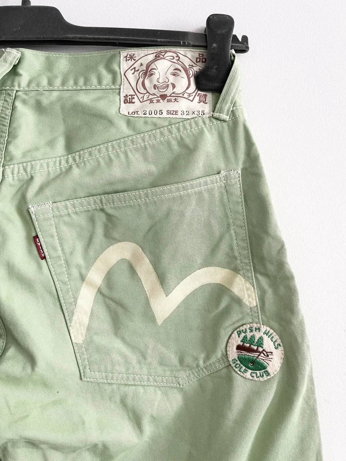 2005 Evisu Push Hills Golf Club Jumbo Logo Pants