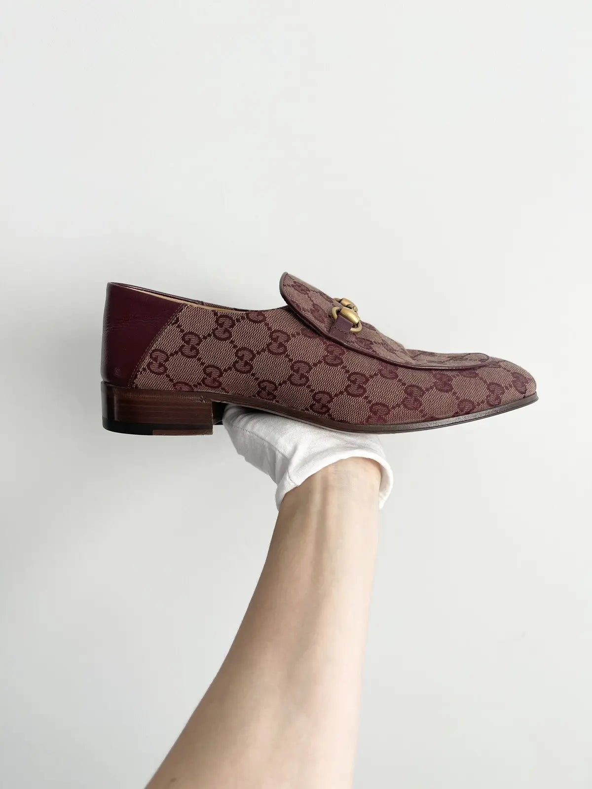 Gucci Men's GG Supreme Canvas Horsebit Loafers