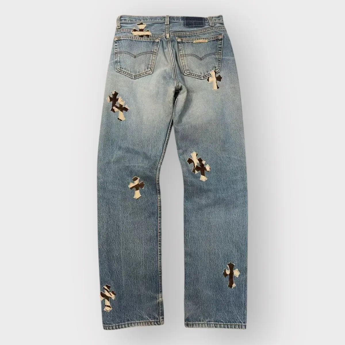 Chrome Hearts Levis Zebra Cross Patch Jeans