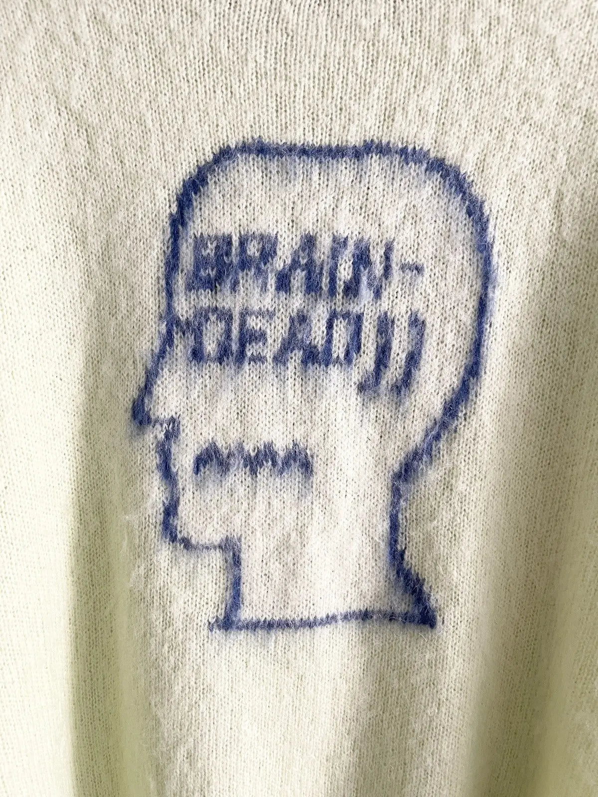 Brain Dead Superfuzz Logohead Pile Sweater