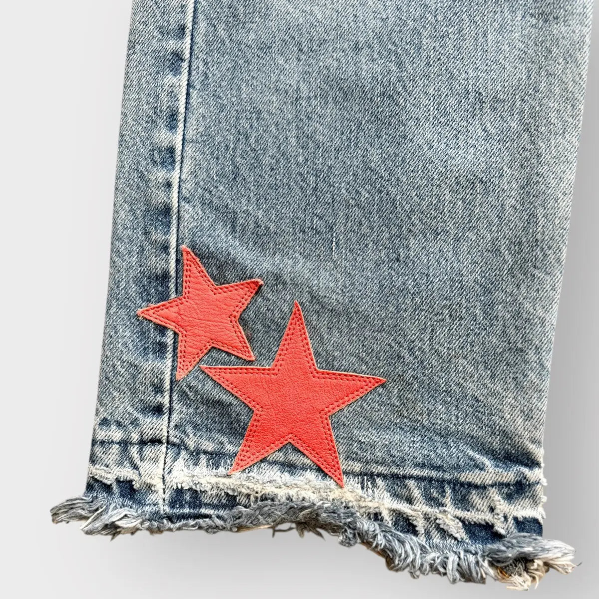 Chrome Hearts Orange Star Patch Levis Jeans