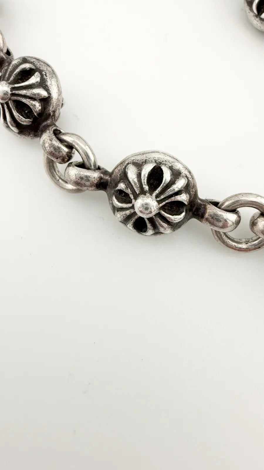 Chrome Hearts Filigree Cross Ball Necklace