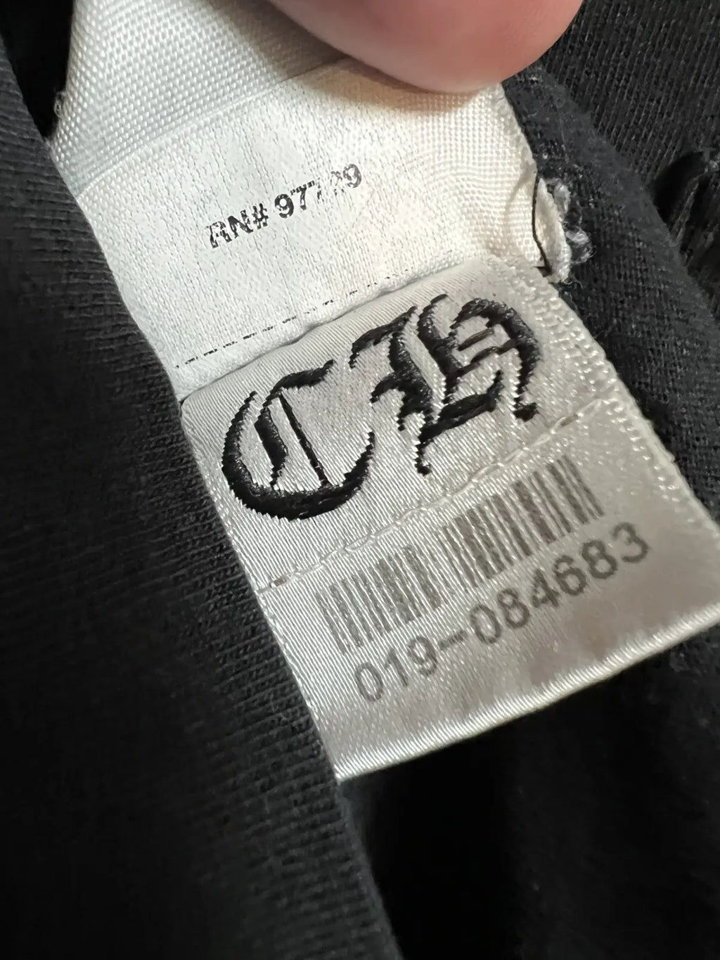 2010s Chrome Hearts Blue Scripts Pocket Tee