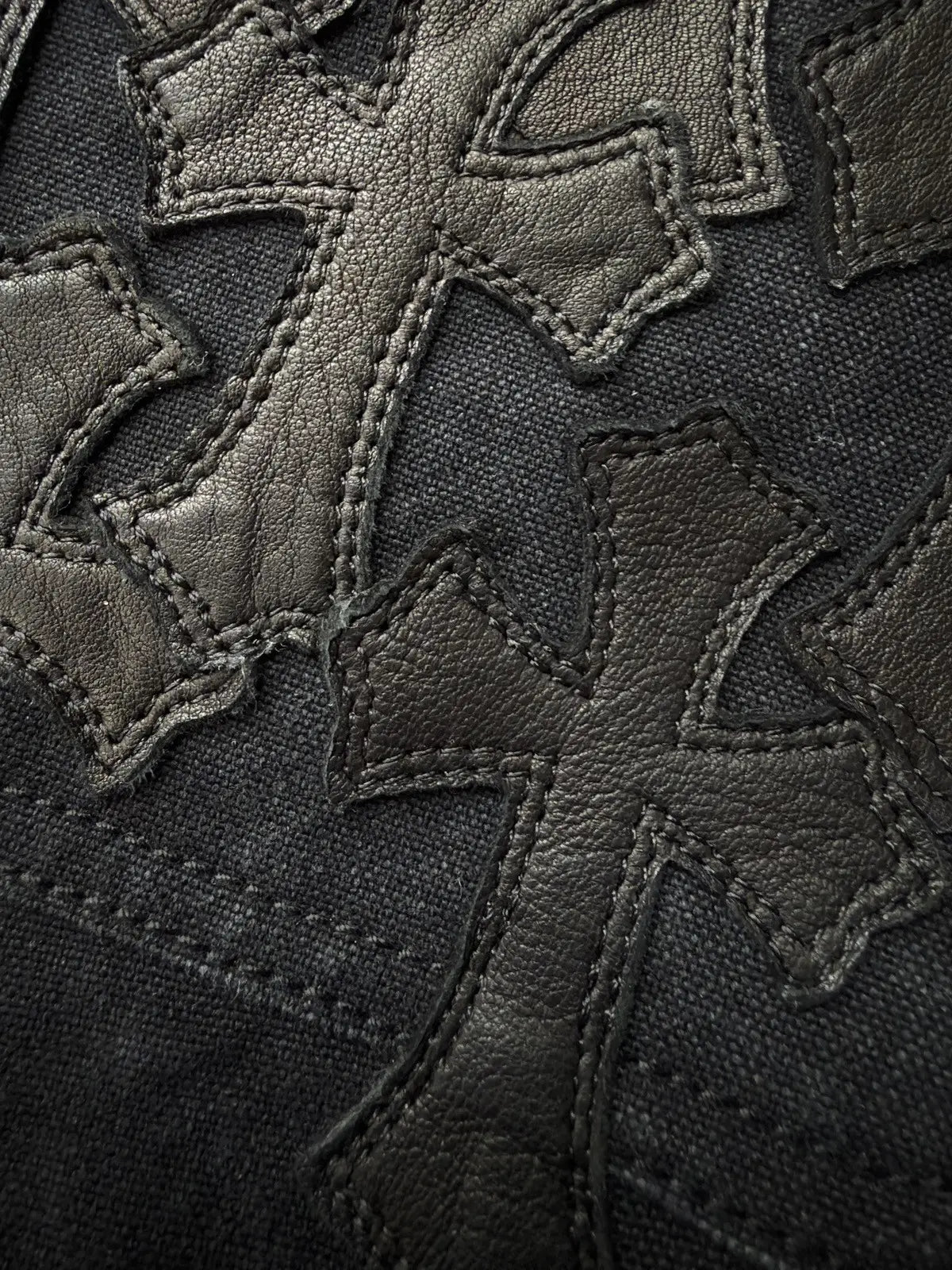 Chrome Hearts Flooded Patch Carpenter Denim Shorts