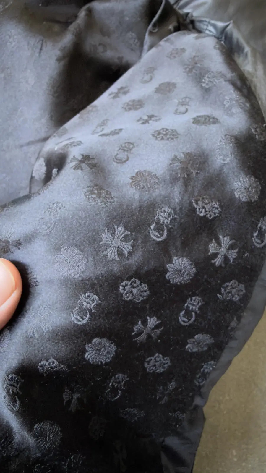 Chrome Hearts Black Puffer Jacket