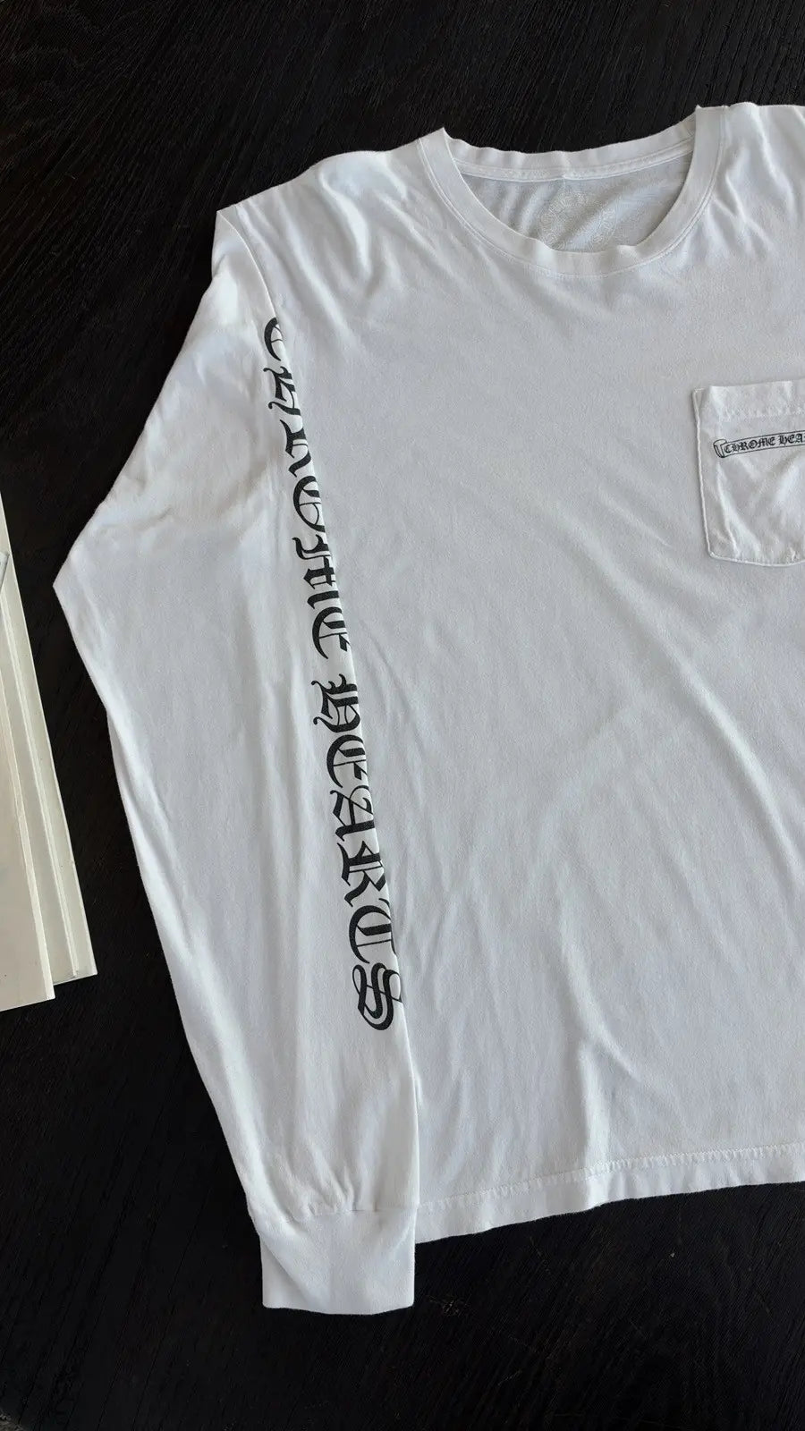 Chrome Hearts Scroll Label Long Sleeve Tee Size L Chrome Hearts